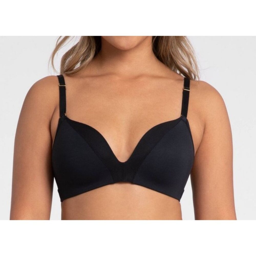 All. You. Lively - Women's All Day Deep V No Wire Bra - Jet Black - 36D